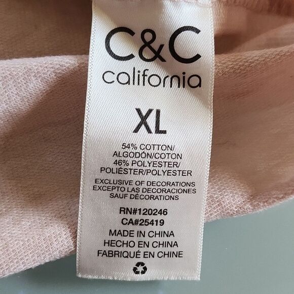 C&C California Lightweight Sweatshirt With Embroidered Football - Picture 7 of 7